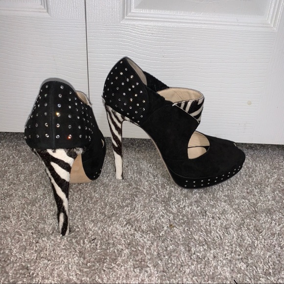 Damiano Marini Zebra Swarovski Crystal Platform - Picture 8 of 11